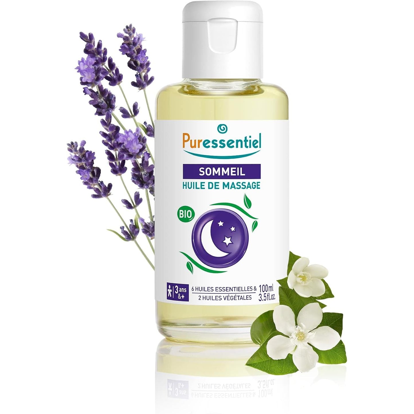 Puressentiel - Sommeil - Huile de Massage aux 6 huiles essentielles - Lavande et Néroli - 100% Bio et Naturel - 100 ml