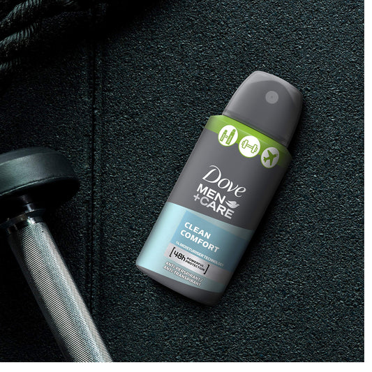 Déodorant  compressé Dove Men+ Care Clean Comfort en aérosol comprimé 75 ml - Cpourtoi.Net