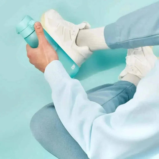 Ion8 Bouteille d'eau Slim Turquoise - Gourde réutilisable - Cpourtoi.Net