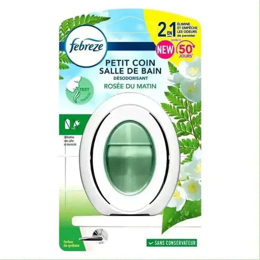 Febreze Petit Coin Rosée Matin - Fraîcheur durable et absorption des odeurs - Cpourtoi.Net
