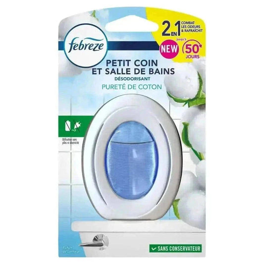 Febreze Petit Coin Pureté de Coton - Fraîche Durable, Propre - Cpourtoi.Net