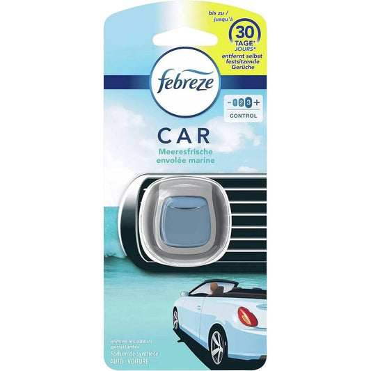 Febreze Diffuseur Voiture Envolée Marine - Fraîcheur et Élimination des Odeurs - Cpourtoi.Net