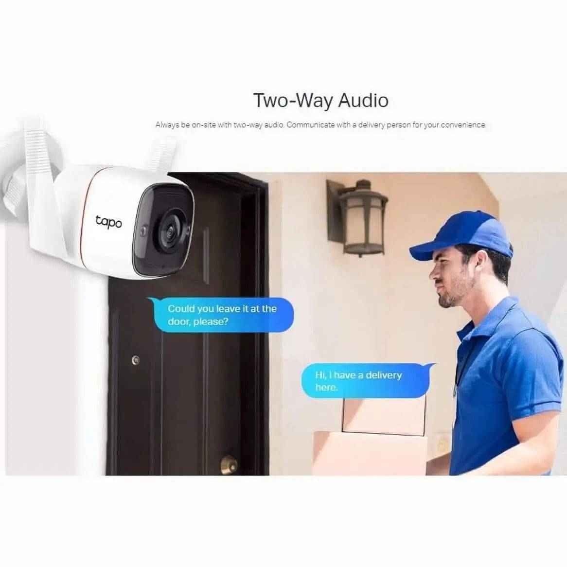 Tapo C310P2 Externe - Caméra 2K avec Vision Nocturne - Pack de 2 - Cpourtoi.Net