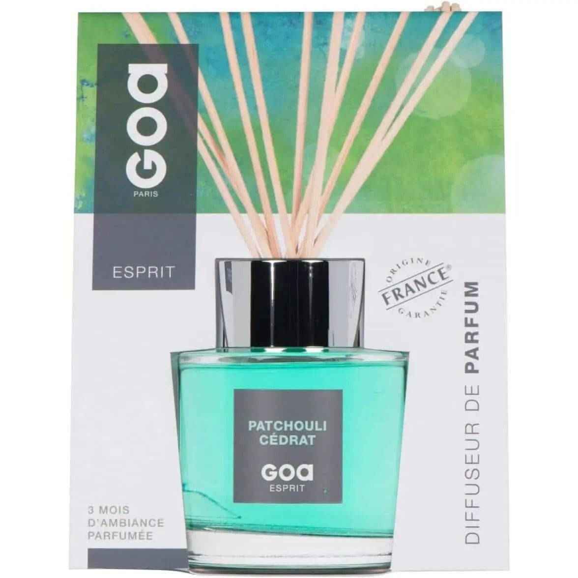 Goa Diffuseur Patchouli Cédrat - Ambiance Calme, Parfum - Cpourtoi.Net