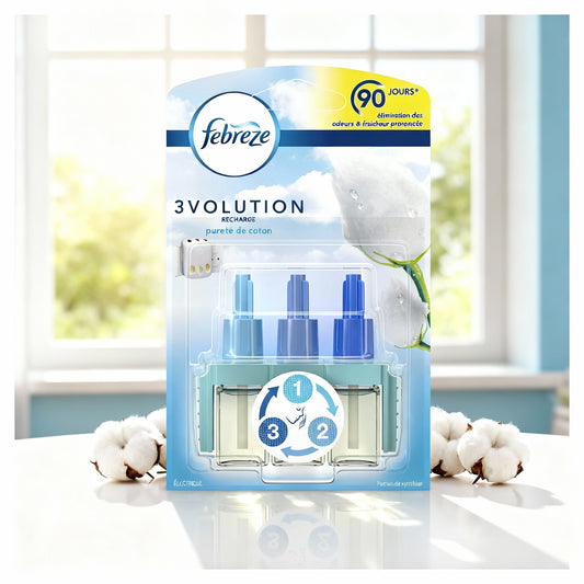 Recharge Febreze 3Volution Électrique Pureté de Coton 20 ml - Cpourtoi.Net