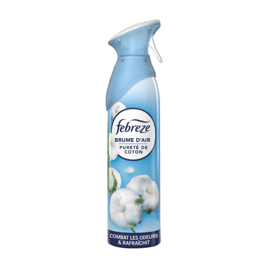 Febreze brume d'air Pureté De Coton 185 ML 2 En 1 Combat Les Odeurs Et Rafraîchit - Cpourtoi.Net