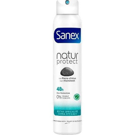 Deodorant Spray  Sanex Natur Protect 48H  à la pièrre d'alun et 0% d'alcool - Cpourtoi.Net