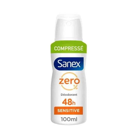 DÉODORANT SANEX COMPRESSÉ SENSITIVE 48H — Protection Douceur pour Peaux Sensibles