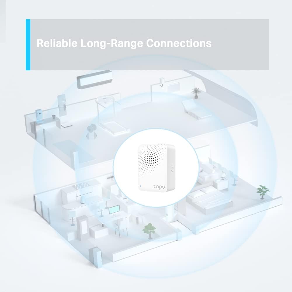 Tapo Interrupteur connecté Tapo S200B avec Hub, actions intelligentes, contrôle des appareils intelligents avec bouton, alarme en un clic, compatible avec Alexa et Google Home