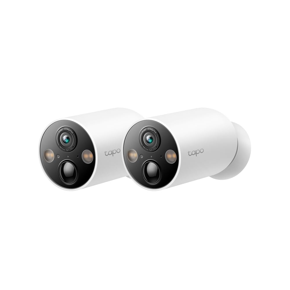 Tapo 2.5K 4MP Caméra Surveillance WiFi Extérieure sans Fil avec Panneau Solaire Batterie 10 000mAh, Autonomie de 300j,