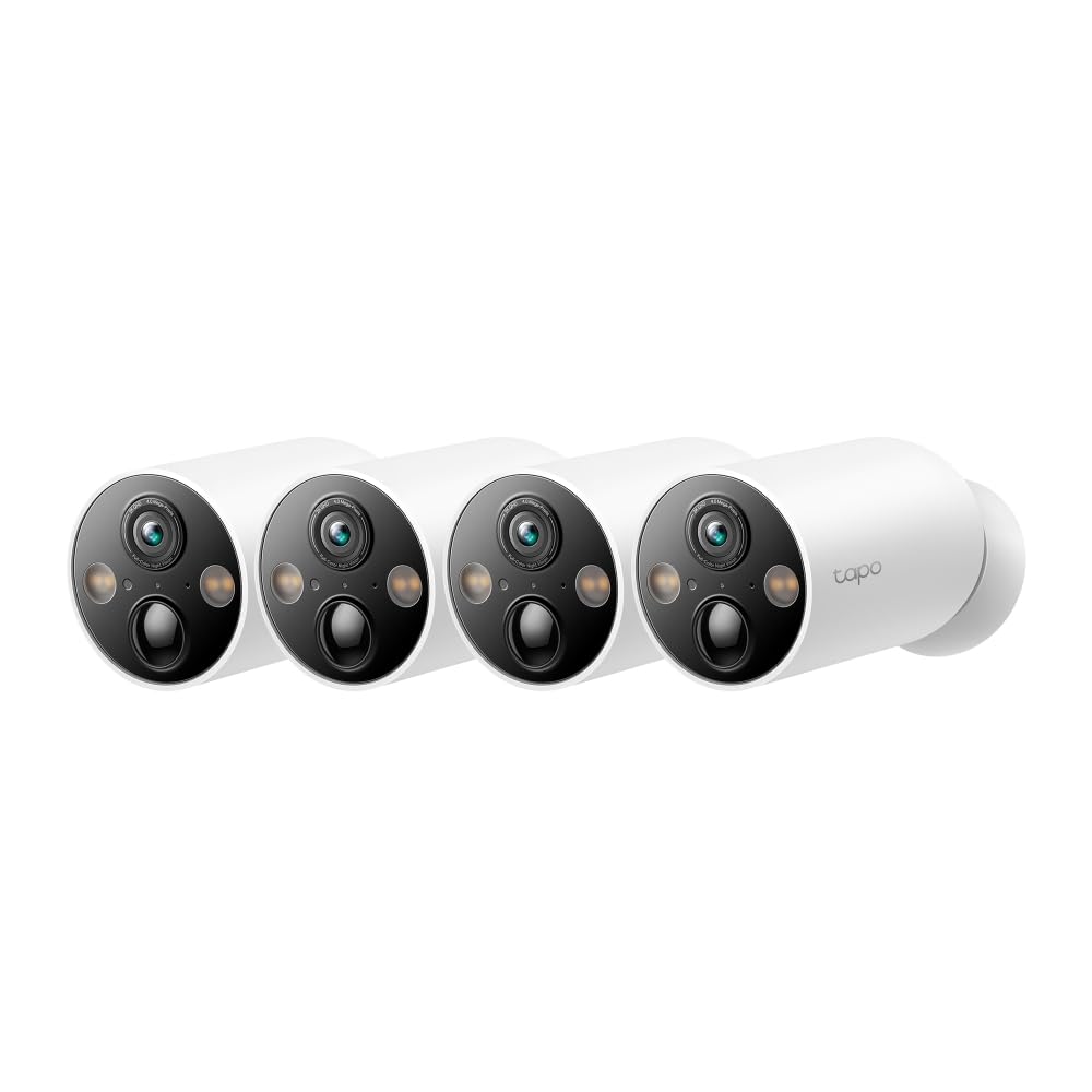 Tapo 2.5K 4MP Caméra Surveillance WiFi Extérieure sans Fil avec Panneau Solaire Batterie 10 000mAh, Autonomie de 300j,