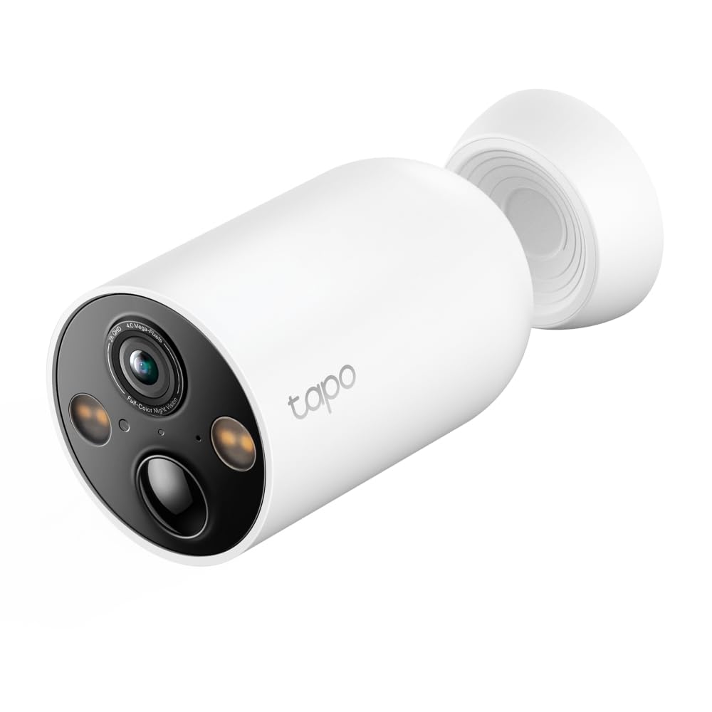 Tapo 2.5K 4MP Caméra Surveillance WiFi Extérieure sans Fil avec Panneau Solaire Batterie 10 000mAh, Autonomie de 300j,