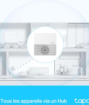 Tapo Smart Hub avec sonnerie Tapo H200, pour Tapo caméras/capteurs/boutons, connectez jusqu'à 64 appareils intelligents, 19 sonneries, Plug & Play