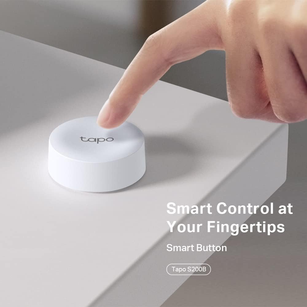 Tapo Tapo S200B Smart Switch, Smart Actions, Smart Device Control with Button, One-Click Alarm, Compatible with Alexa and Google Home, Tapo Hub Required