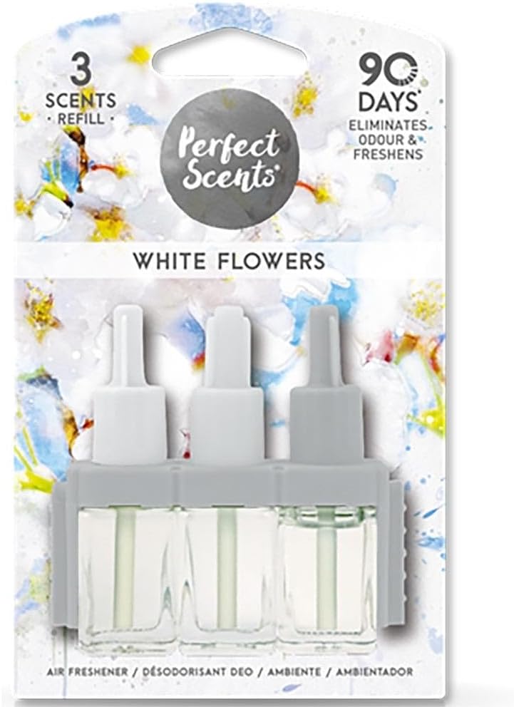 Recharge fleurs blanches  pour diffuseurs febreze  3volution de 20 ml