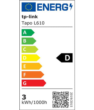 Tapo Ampoule L510 E WiFi , E27 LED lumière, blanc chaud, 2700K, Dimmable 8.7W 806Lm, Compatible avec Alexa et Google Home,