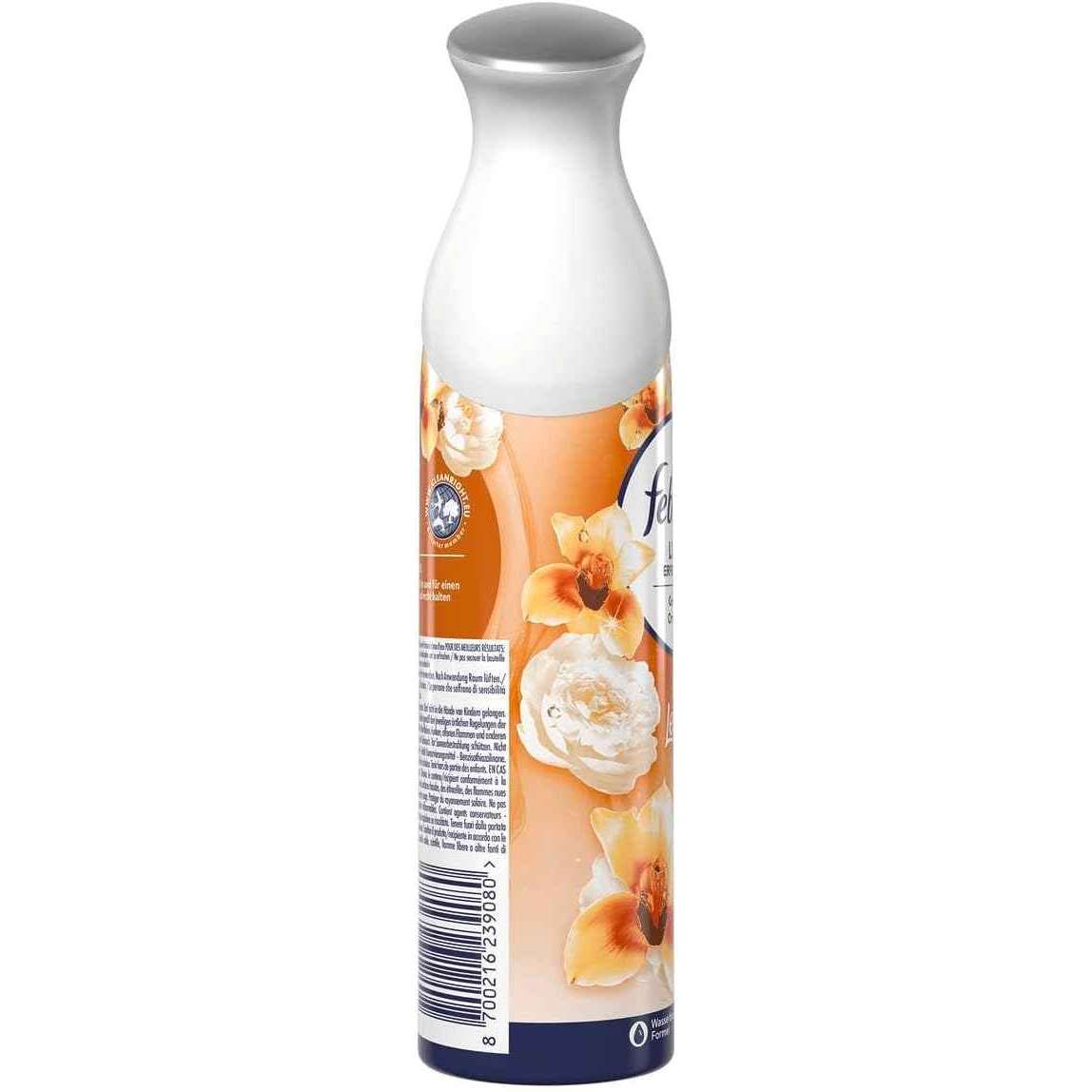 Febreze Déodorant spray orchidée dorée, 6 x 185 ml, 2 en 1, anti-odeur et fraîcheur