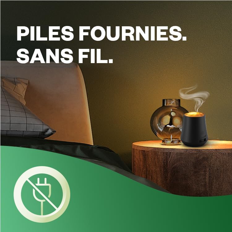 Air Wick Diffuseur d’huiles Essentielles Brume Parfumée+ 2 Recharges 20 ml Parfum Lavande et Eucalyptus