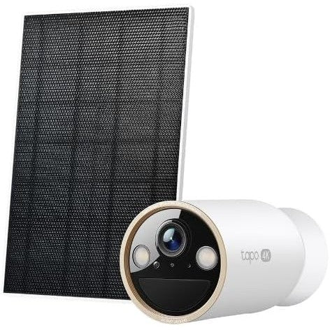 Tapo C460 KIT Caméra de Surveillance Extérieure 4K 8MP avec Panneau Solaire, Vision Nocturne Couleur Starlight, Wi-FI Dual-Band, Base Magnétique, Détection AI Gratuite, Batterie 10000mAh