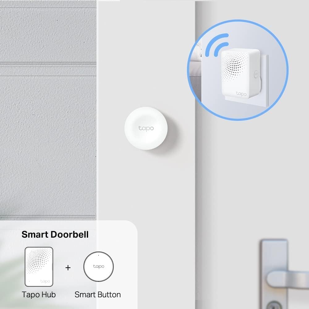 Tapo Tapo S200B Smart Switch, Smart Actions, Smart Device Control with Button, One-Click Alarm, Compatible with Alexa and Google Home, Tapo Hub Required