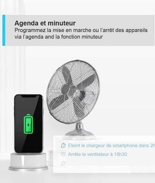 Programmation d’un ventilateur et d’un chargeur via la minuterie de la prise intelligente WiFi Tapo P100.