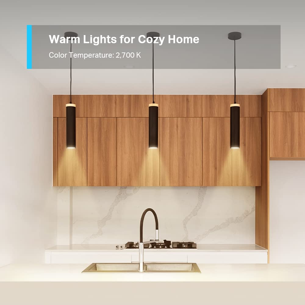 Tapo Ampoule L510 E WiFi , E27 LED lumière, blanc chaud, 2700K, Dimmable 8.7W 806Lm, Compatible avec Alexa et Google Home,