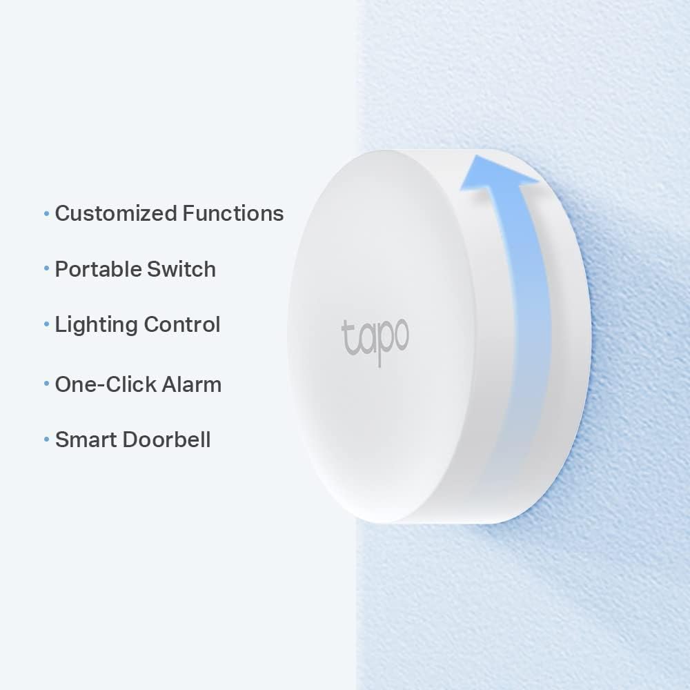 Tapo Tapo S200B Smart Switch, Smart Actions, Smart Device Control with Button, One-Click Alarm, Compatible with Alexa and Google Home, Tapo Hub Required