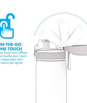 Ion8 Gourde, 500ml, Anti-Fuite, Facile à Ouvrir, Verrouillage Sécurisé, Lavable en Lave-vaisselle, Sans BPA, Poignée de Transport, S'adapte aux Porte-gobelets, Facile à Nettoyer, Motif Papillon - Cpourtoi.Net