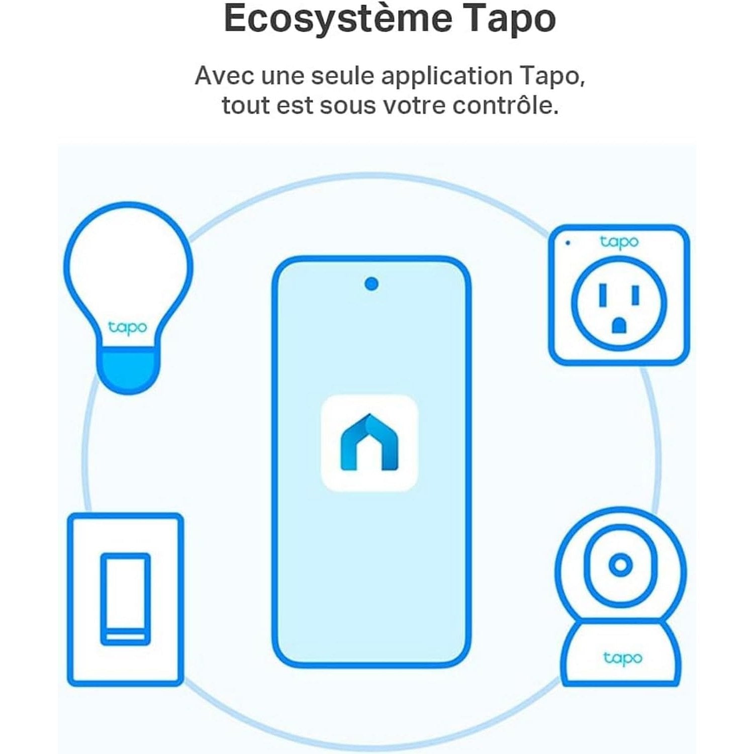 Tapo WiFi Connected Bulb, E27 LED Bulb, Multi-Colour, 2500K-6500K, Dimmable 8.7W 806Lm, Compatible with Alexa and Google Home, Voice Control, Energy Saving, Tapo L530E (2-Pack)
