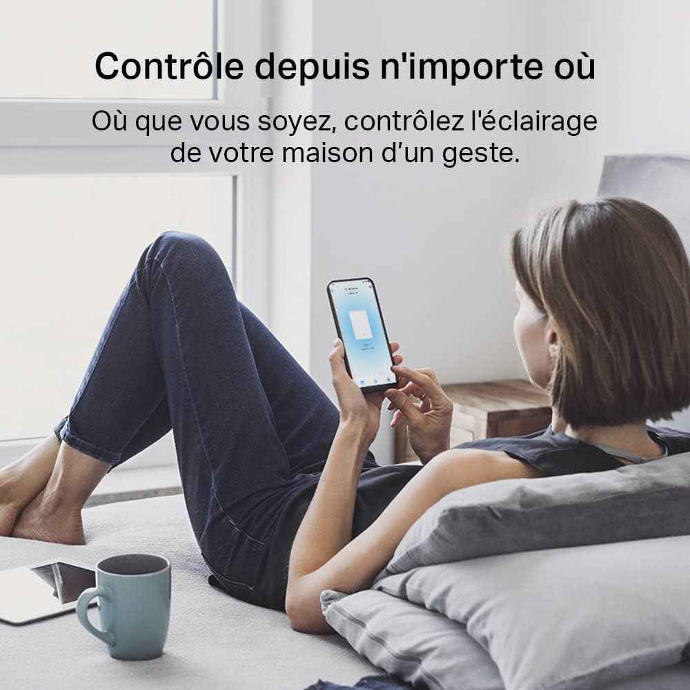 Contrôle à distance de l'éclairage avec l'interrupteur Tapo S210 Alexa - Connecté et Sans Fil, depuis un smartphone, idéal pour la domotique.