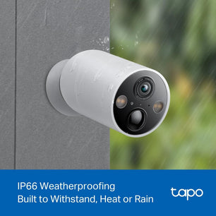Tapo 2.5K 4MP Caméra Surveillance WiFi Extérieure sans Fil avec Panneau Solaire Batterie 10 000mAh, Autonomie de 300j,