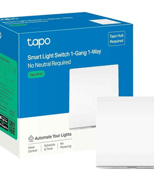 Boîte de l'interrupteur connecté Tapo S210 Alexa - Connecté et Sans Fil, sans fil neutre, nécessite un hub pour une connexion stable.