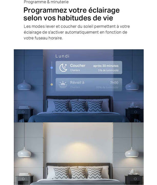 Tapo Ampoule Connectée WiFi, Ampoule LED GU10 Multicolore 2200K-6500K, Dimmable 350 Lumens, 3.7W équivalent à 50W, Compatible avec Alexa et Google Home, Economie d'énergie, Tapo L630(2-pack)