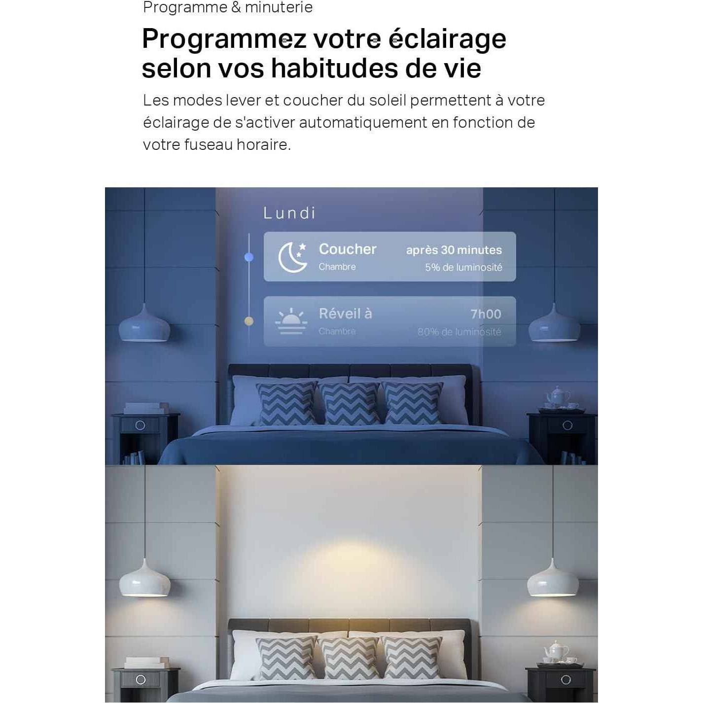 Tapo Ampoule Connectée WiFi, Ampoule LED GU10 Multicolore 2200K-6500K, Dimmable 350 Lumens, 3.7W équivalent à 50W, Compatible avec Alexa et Google Home, Economie d'énergie, Tapo L630(2-pack)