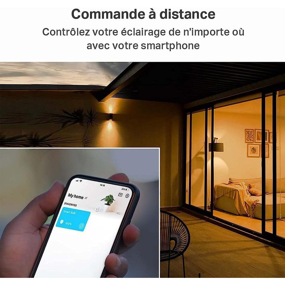Tapo WiFi Smart Bulb, E27 LED Light Bulb, Warm White, 2700K, Dimmable 8.7W 806Lm, Compatible with Alexa and Google Home, Voice Control, Energy Saving, Tapo L510E (2-Pack)