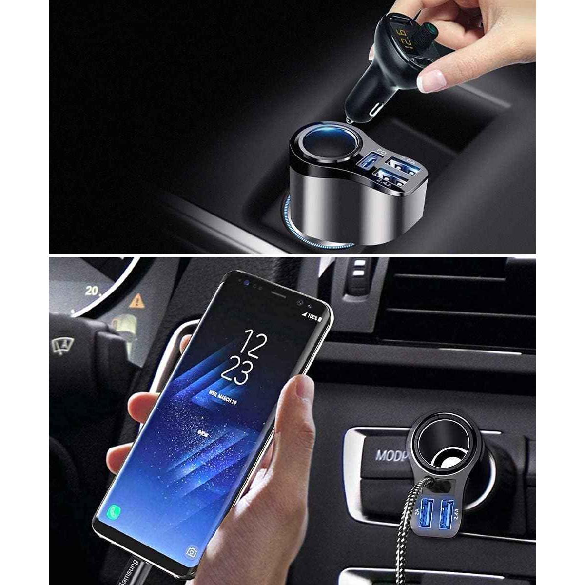 Chargeur rapide  telephone de voiture Allume Cigare USB,48W USB