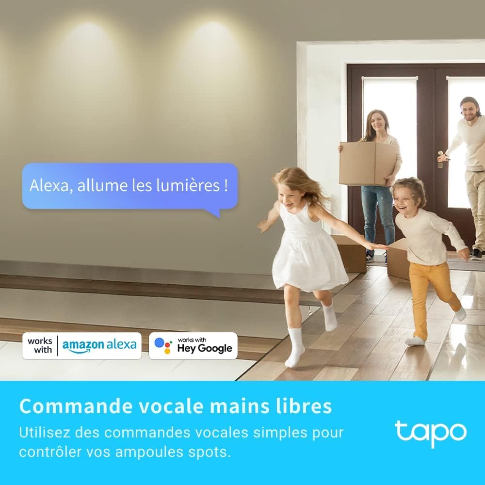 Tapo Ampoule Connectée WiFi, Ampoule LED E27 Blanc Chaud 2700K, Dimmable 8.7W 806Lm, Compatible avec Alexa et Google Home, Commande Vocale, Economie d'énergie, Tapo L510E