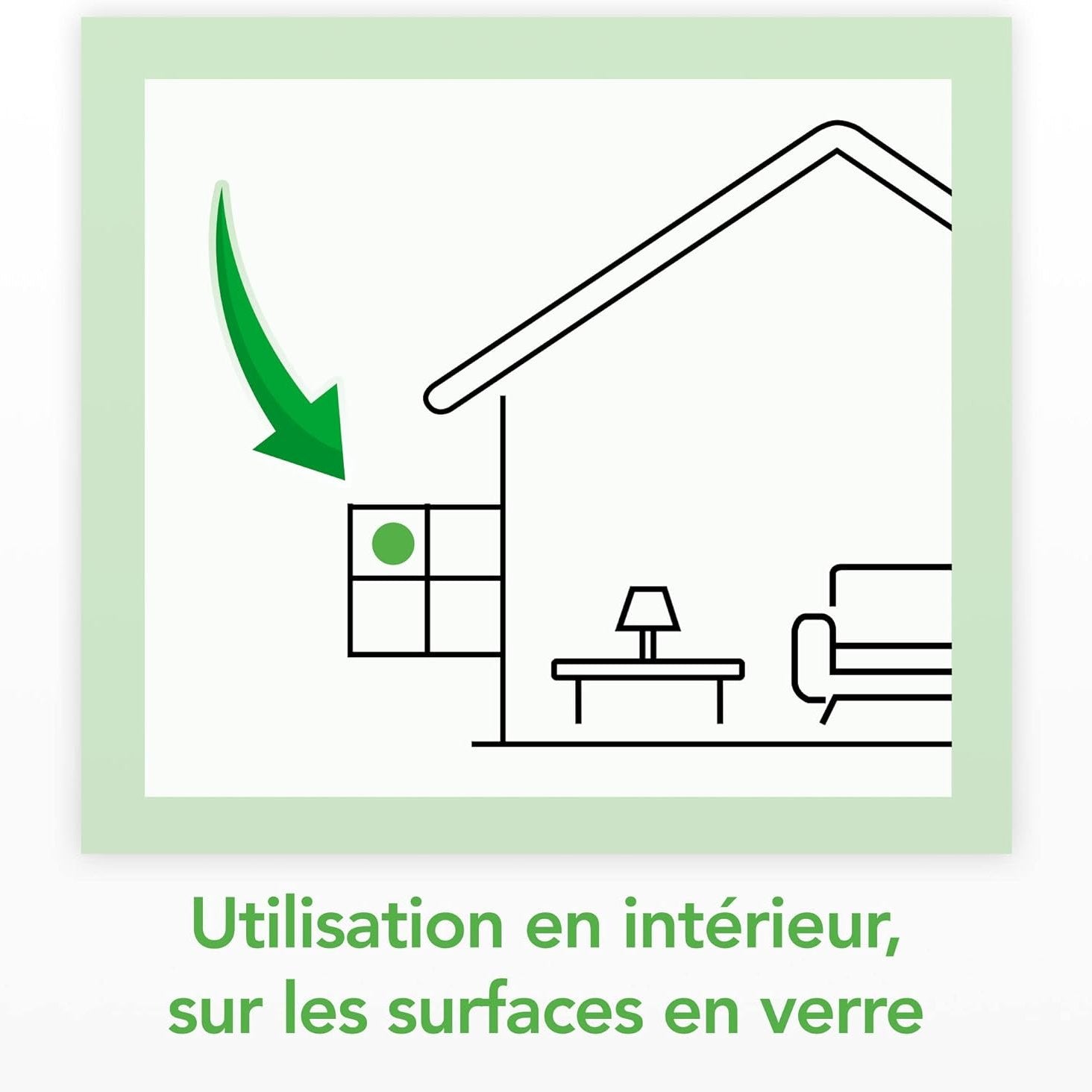 Raid Essentials Piège Anti-Mouches - Stickers Fenêtres - Jusqu'à 6 Mois d'Efficacité - 6 Pièges
