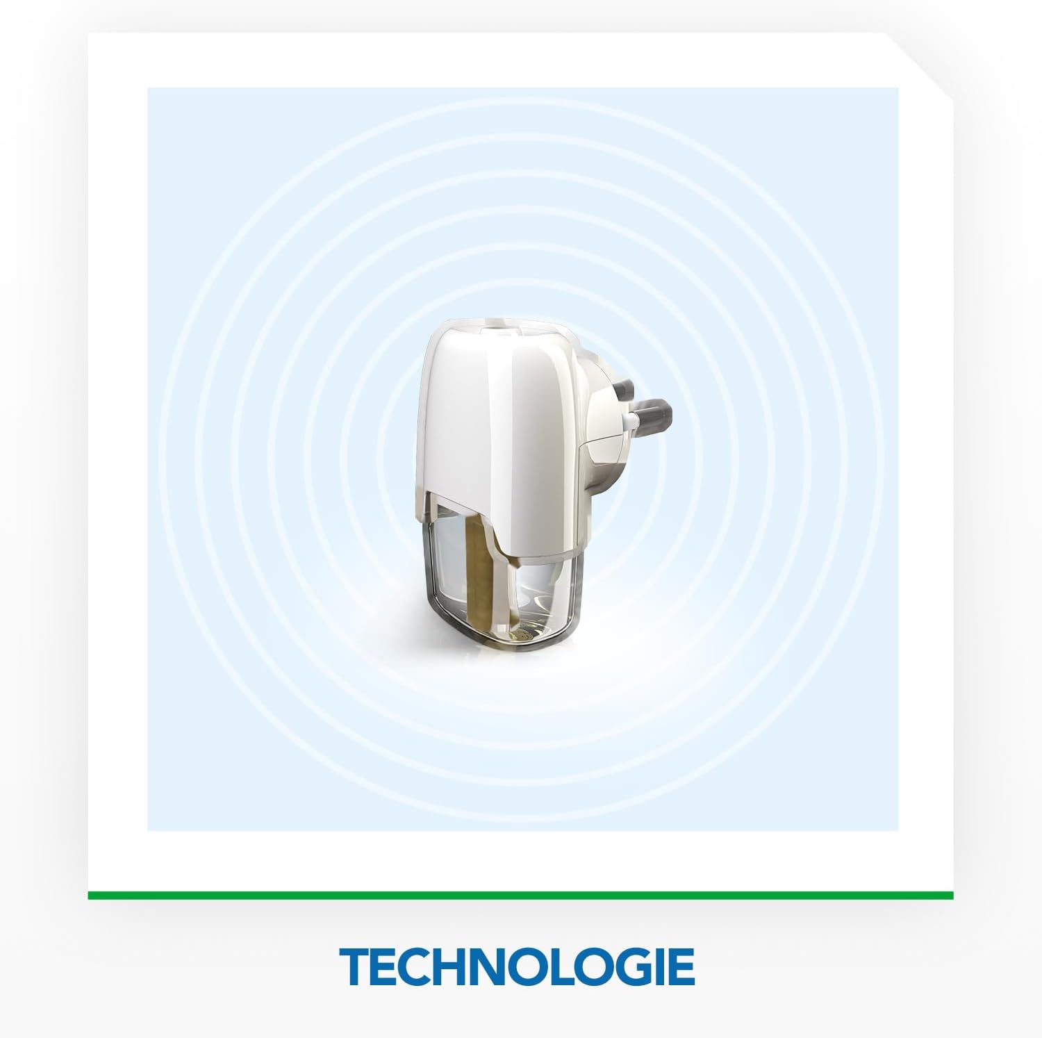 Présentation du diffuseur électrique Raid Max avec technologie anti-moustiques, design compact et recharge intégrée pour 30 nuits.