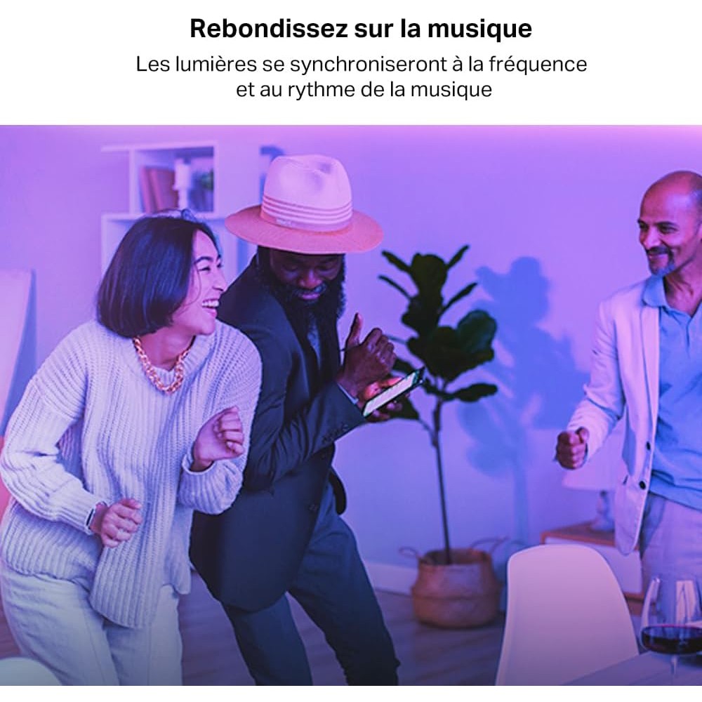 Tapo Ruban LED Connecté WiFi RGBIC 5m, Bande LED Chambre Multicolore, Haute Luminosité et Durable, Contrôle de segment, 16 millions de couleurs, Compatible avec Alexa et Google Home, Tapo L920-5