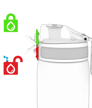 Ion8 Gourde, 500ml, Anti-Fuite, Facile à Ouvrir, Verrouillage Sécurisé, Lavable en Lave-vaisselle, Sans BPA, Poignée de Transport, S'adapte aux Porte-gobelets, Facile à Nettoyer, Motif Papillon - Cpourtoi.Net