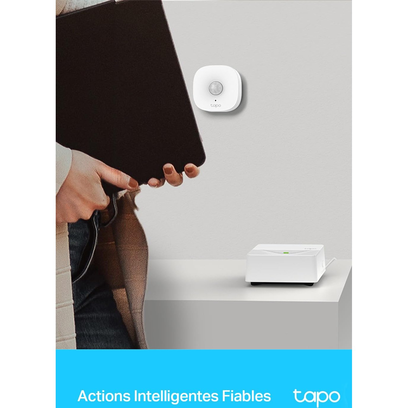 Tapo Smart Hub avec sonnerie Tapo H200, pour Tapo caméras/capteurs/boutons, connectez jusqu'à 64 appareils intelligents, 19 sonneries, Plug & Play