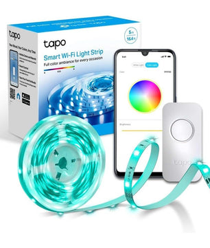 Tapo WiFi RGB Connected LED Strip 5 m, Multi-coloured LED Strip Bedroom, High Brightness and Durable, Control via WiFi App, Voice Control, Compatible with Alexa and Google Home, Tapo L900-5