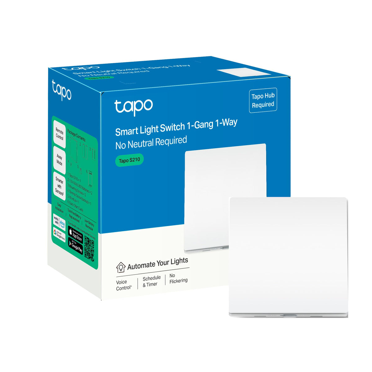 Tapo T315 Thermomètre de pièce intelligent, hygromètre, thermomètre d'intérieur ambiant, capteur d'humidité, moniteur de température ambiante, affichage E-ink de 2,7", notifications en temps réel
