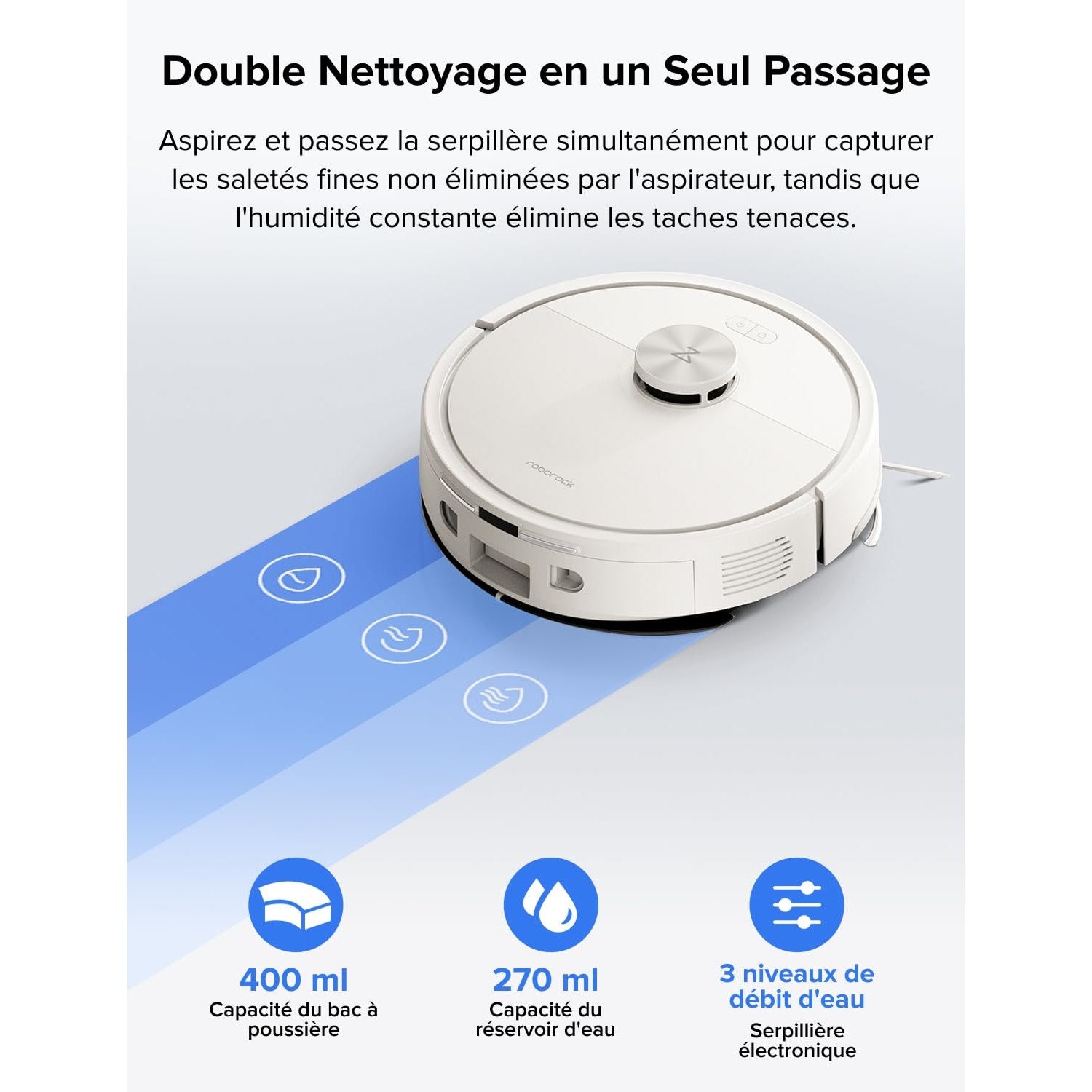 roborock Q7 L5 Robot Vacuum Cleaner, 8000 Pa Hyperforce Suction, Double Anti-Tangle, Accurate LiDAR Navigation, Smart Forbidden Zone, Multi-Level Mapping, Auto Charging, APP/Alexa - Cpourtoi.Net
