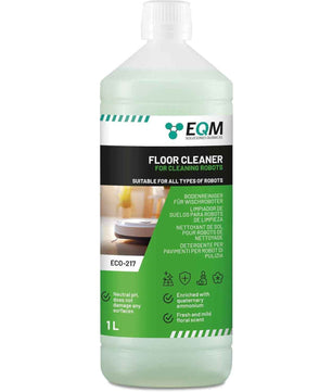 EQM - ECO-217 - Nettoyant de Sol pour Robots laveurs - 1L - Nettoyant concentré convenant à tous les types de robots - Ne nuit pas aux matériaux grâce à son pH neutre - Arôme floral - Cpourtoi.Net