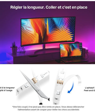 Tapo Ruban LED Connecté WiFi RGBIC 5m, Bande LED Chambre Multicolore, Haute Luminosité et Durable, Contrôle de segment, 16 millions de couleurs, Compatible avec Alexa et Google Home, Tapo L920-5