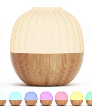 SALKING Diffuseur d'Huile Essentielle, 100ml Ultrasonique Diffuseur Huiles Essentielles Electrique, Humidificateur d'air avec Lumière Chaude Arrêt Automatique pour Chambre, Yoga, Massage, Paquet de 2 - Cpourtoi.Net