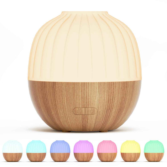 SALKING Diffuseur d'Huile Essentielle, 100ml Ultrasonique Diffuseur Huiles Essentielles Electrique, Humidificateur d'air avec Lumière Chaude Arrêt Automatique pour Chambre, Yoga, Massage, Paquet de 2 - Cpourtoi.Net