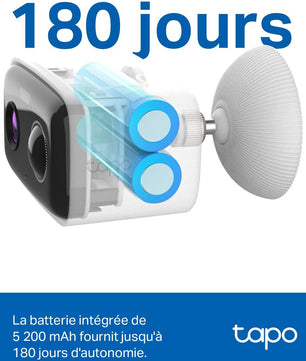 Tapo C410 2K (3MP) Caméra de Surveillance WiFi Extérieure sans Fil Solaire - Cpourtoi.Net